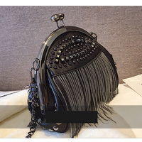Punk Style Chains Shoulder Bag Ladies - Thumbnail 1
