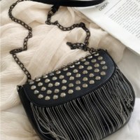  Diamonds Shoulder Bags Sexy Rivet Shoulder - Thumbnail 5