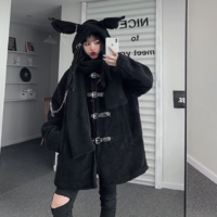 Goth Grunge Cute Rabbit Cap Scarf - Thumbnail 3