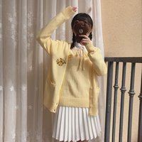 Yellow Girl Style Yellow Chick Embroidery - Thumbnail 4