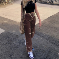 Free Shipping-TIE DYE HIGH WAIST LOOSE JEANS - Thumbnail 2