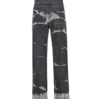 Free Shipping-TIE DYE HIGH WAIST LOOSE JEANS - Thumbnail 5