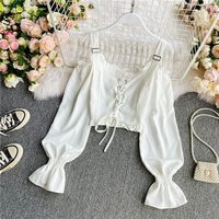 Slimming Long Sleeve Spaghetti Strap - Thumbnail 3