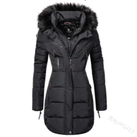 Winter Coats Woman Long Cotton Casual  - Thumbnail 1