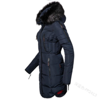 Winter Coats Woman Long Cotton Casual  - Thumbnail 2