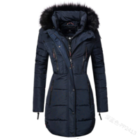 Winter Coats Woman Long Cotton Casual  - Thumbnail 3