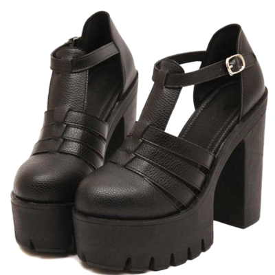 Gothic style cool summer t-strap