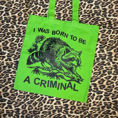 Criminal tote bag (green)
