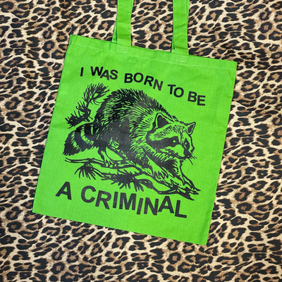 CRIMINAL tote bag (GREEN)