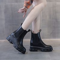 Hidden Heel Ankle Boots For Women - Thumbnail 2
