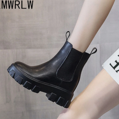 Hidden heel ankle boots for women