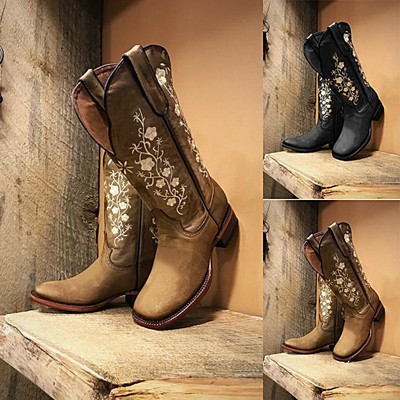  Bohemian Style Girl Boots Mid Calf Boot