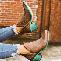Autumn Winter Casual Western Cowboy Ankle  - Thumbnail 4