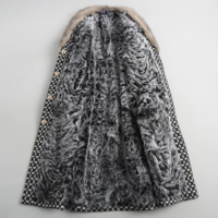 Velvet Padded Warm High-quality Ladies Long Fur Coat - Thumbnail 4