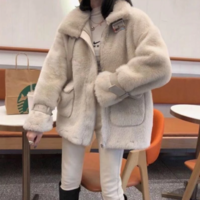 Chic Faux Fur Women's Coat - Thumbnail 1