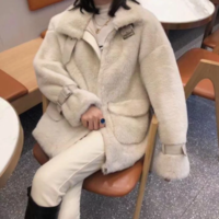 Chic Faux Fur Women's Coat - Thumbnail 3