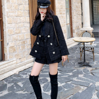 Black Classy Blazer Coat for Women - Thumbnail 1