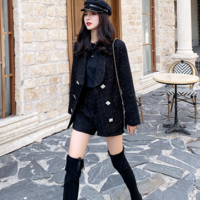 Black Classy Blazer Coat for Women - Thumbnail 5