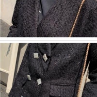 Black Classy Blazer Coat for Women - Thumbnail 6