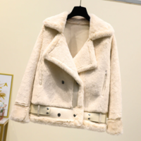 Women Faux Mink Rabbit Female Bomber - Thumbnail 4