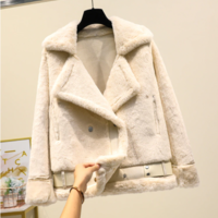 Women Faux Mink Rabbit Female Bomber - Thumbnail 5