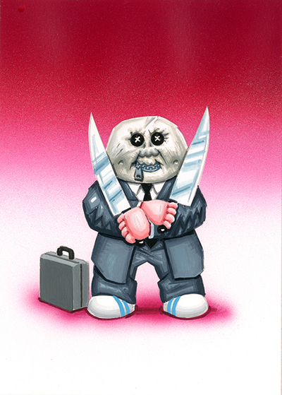 DWIGHT Breed / BEN Button Final Art - Horrorible Kids - Series 6 2021