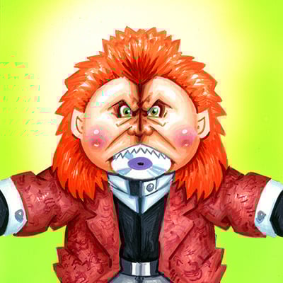 Brian scan / tricky ricky final art - horrorible kids - series 6 2021