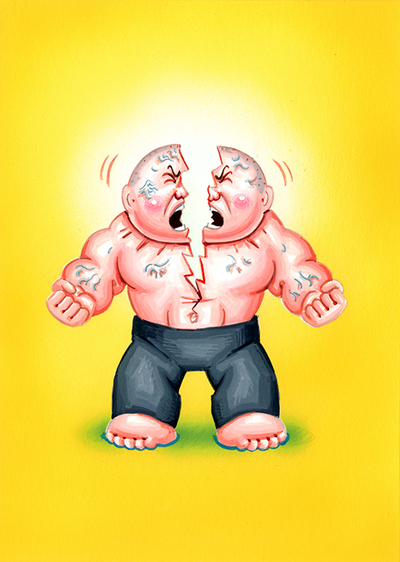 Splitting HEDWIG / Beast LEE Final Art - Horrorible Kids - Series 6 2021