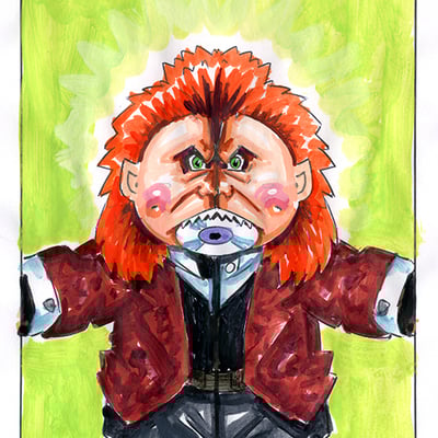 Brian scan / tricky ricky color rough - horrorible kids - series 6 2021 - Thumbnail 2