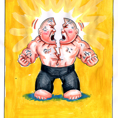 Splitting hedwig / beast lee color rough - horrorible kids - series 6 2021 - Thumbnail 1