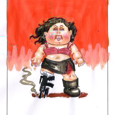 Rebel rose / planet tara color rough - horrorible kids - series 6 2021 - Thumbnail 2