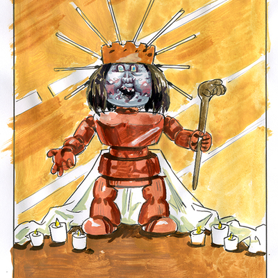 Hered i. terri / pai monica color rough - horrorible kids - series 6 2021 - Thumbnail 2