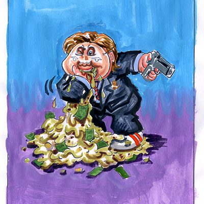 Purgin' preston/ yup peter color rough - horrorible kids - series 6 2021 - Thumbnail 1