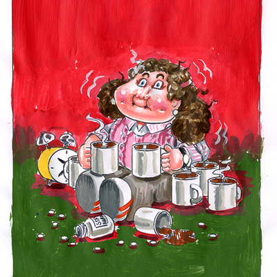 Nervous nancy / neve asleep again color rough - horrorible kids - series 6 2021 - Thumbnail 1