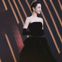 Black long A line ball gown dress fashion dress - Thumbnail 1
