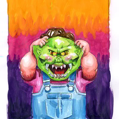 Haunted holly / r.l. stina color rough - horrorible kids - series 6 2021 - Thumbnail 2