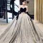 Amazing strapless lace long prom dress formal gown-3