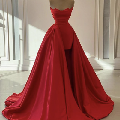Elegant red prom dresses  - Thumbnail 5