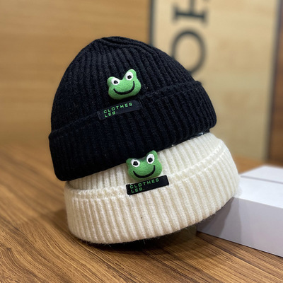 Cute Cartoon Frog Knit Hat Beanie