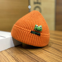 Cute Cartoon Frog Knit Hat Beanie - Thumbnail 7