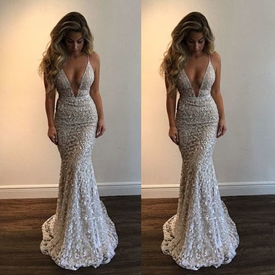 Luxurious mermaid wedding dresses bridal gowns，663 - Thumbnail 1