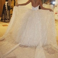 Sparkly White Wedding Dresses Bridal gown，665 - Thumbnail 2