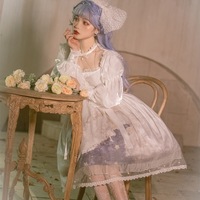 Starry Sky Night White Dream Fairy Dress - Thumbnail 4