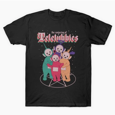 Free shipping-90s the conjuring of teletubbies tee - Thumbnail 3