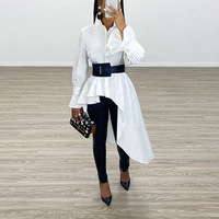 Sexy Fashion Slim Irregular Shirt - Thumbnail 1