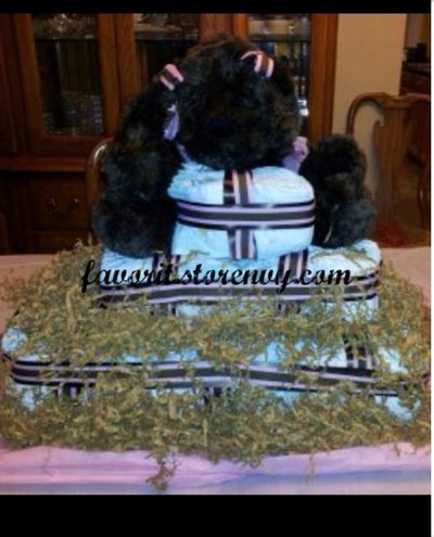 Poodle Diaper Cake