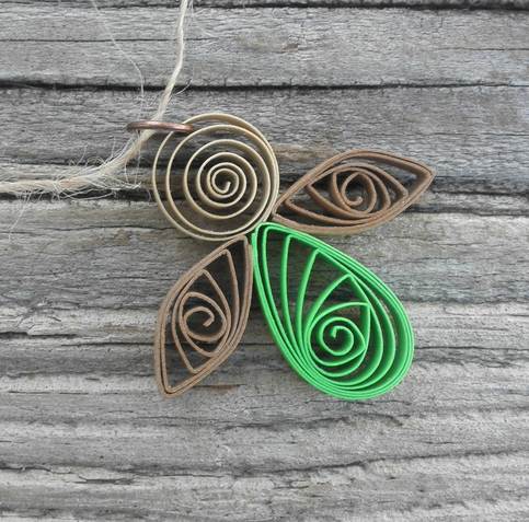 Petite Angel Ornament Bright Green