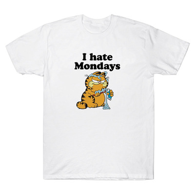 Free shipping-i hate mondays garfield tee - Thumbnail 3