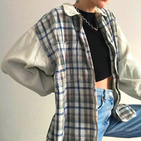 Free Shipping-VINTAGE PLAID LIGHT JACKET - Thumbnail 1