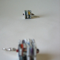 Stack of Books Earrings - Eco Chic - Thumbnail 3